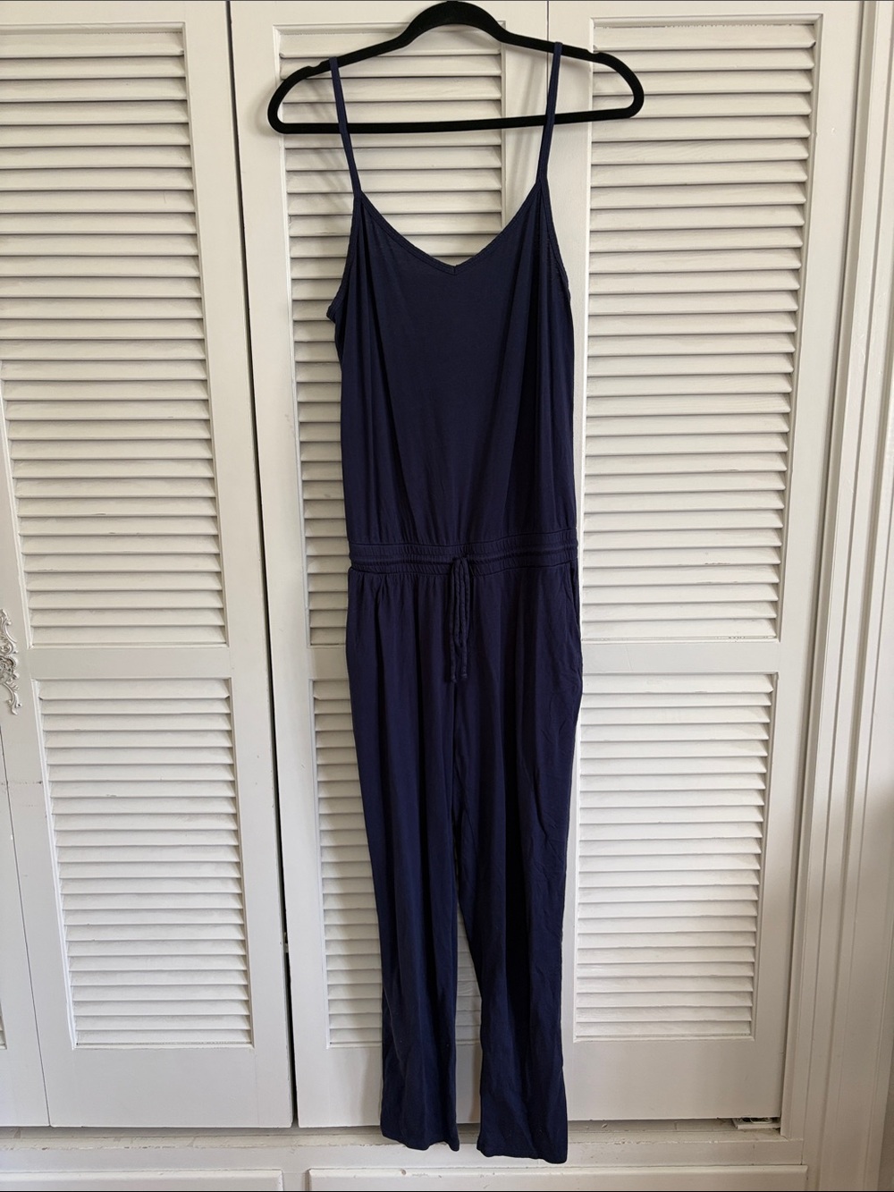 Michael Stars Navy Blue Spaghetti-Strap Jumpsuit
